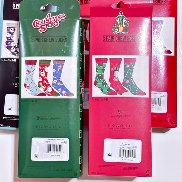 15 Pairs Christmas Story, Christmas Vacation, Nightmare Before Christmas Socks - Picture 5 of 5